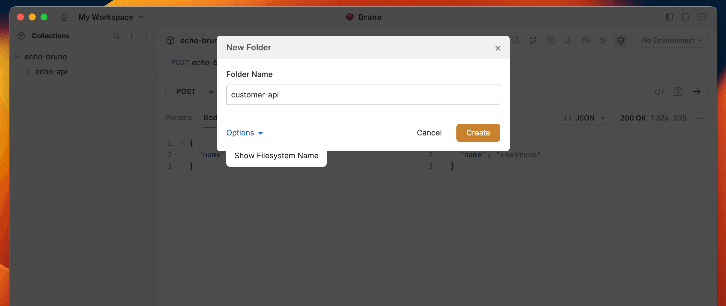 show filesystem name