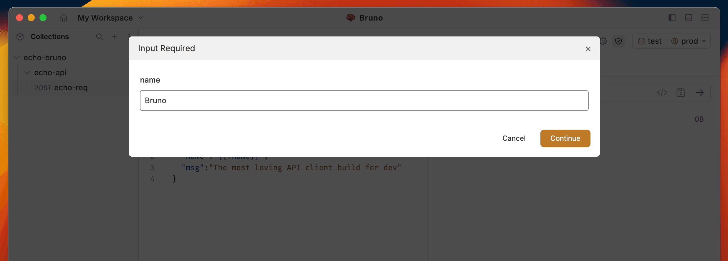 Prompt Variable Dialog