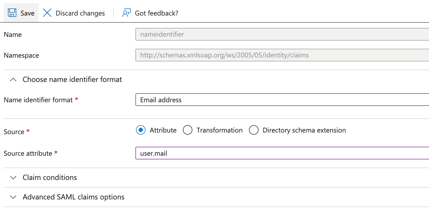 Configure unique user identifier in Entra ID